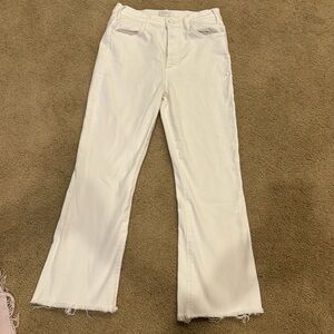 White Mother The Hustler Ankle Fray Size 28